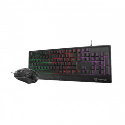Vertux Orion Backlit Ergonomic Wired Gaming Keyboard & Mouse